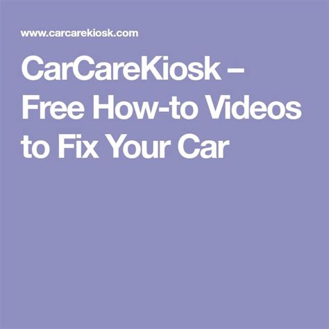 auto repair|CarCareKiosk – Free How.